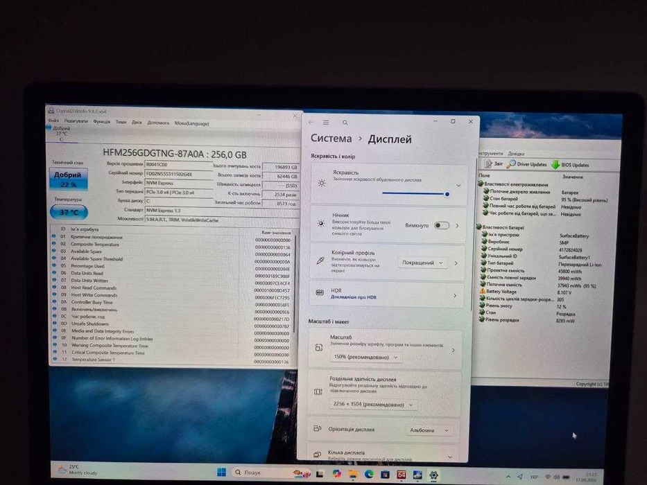 Surface laptop 3 13.3' 2K Intel i5-1035G7, Ram 8 Gb, SSD 256 Gb