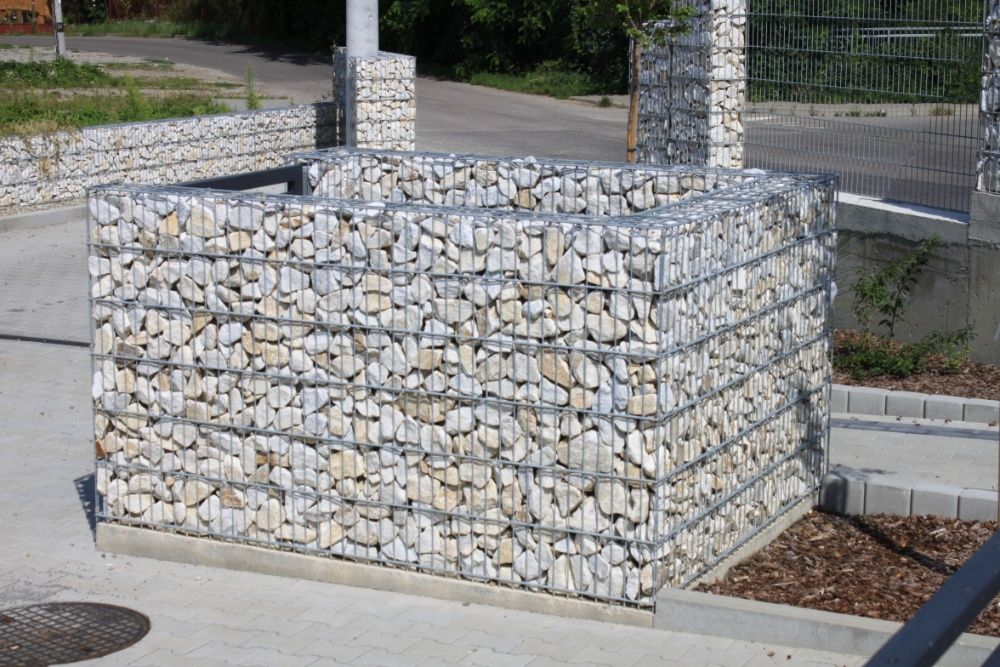 Ogrodzenie gabionowe gabion kosz gabionowy 123cm x 250cm x 24cm