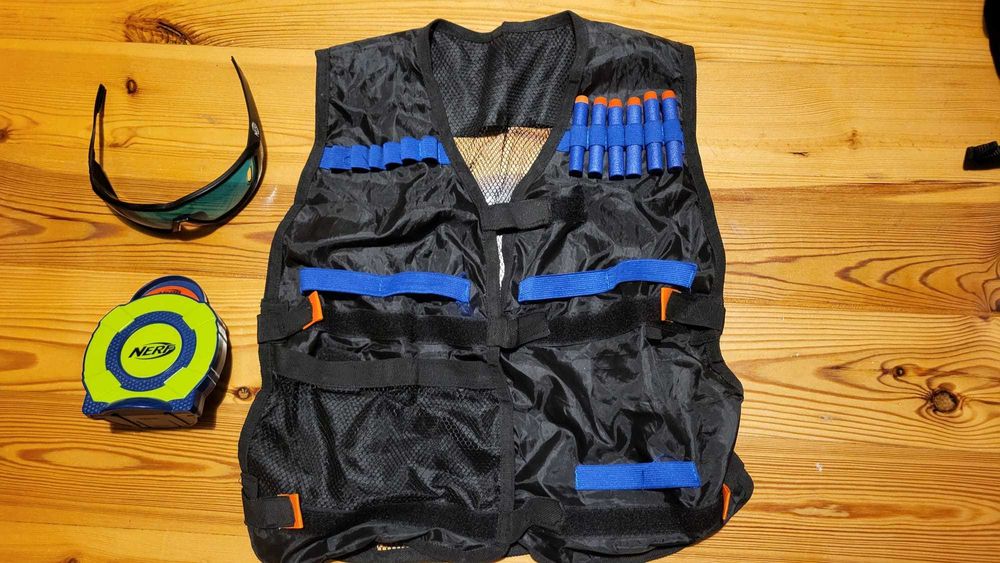 Nerf dodatki kamizelka tarcza okulary