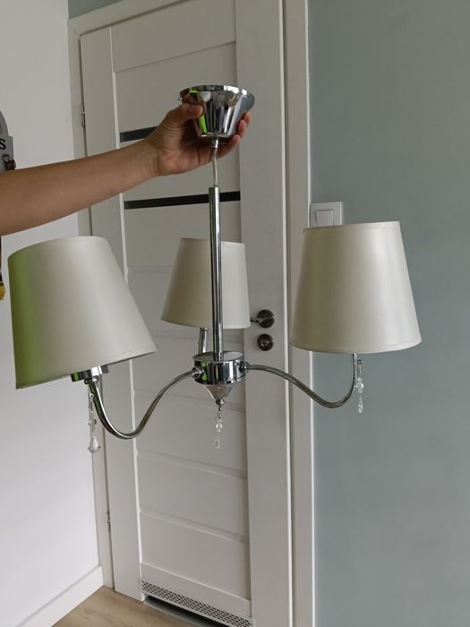 Lampa wisząca z kryształkami