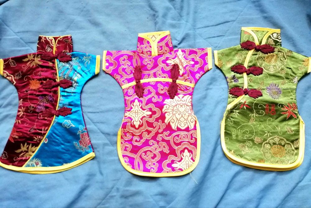 Декор упаковка для бутылки платье кимоно