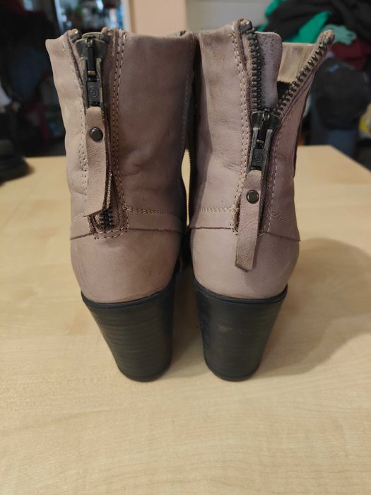 Zara erepons efektowne buty  botki   r.38/39 przód cieniowany