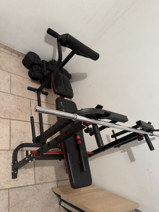 Siłownia domow - mini atlas i sztangi