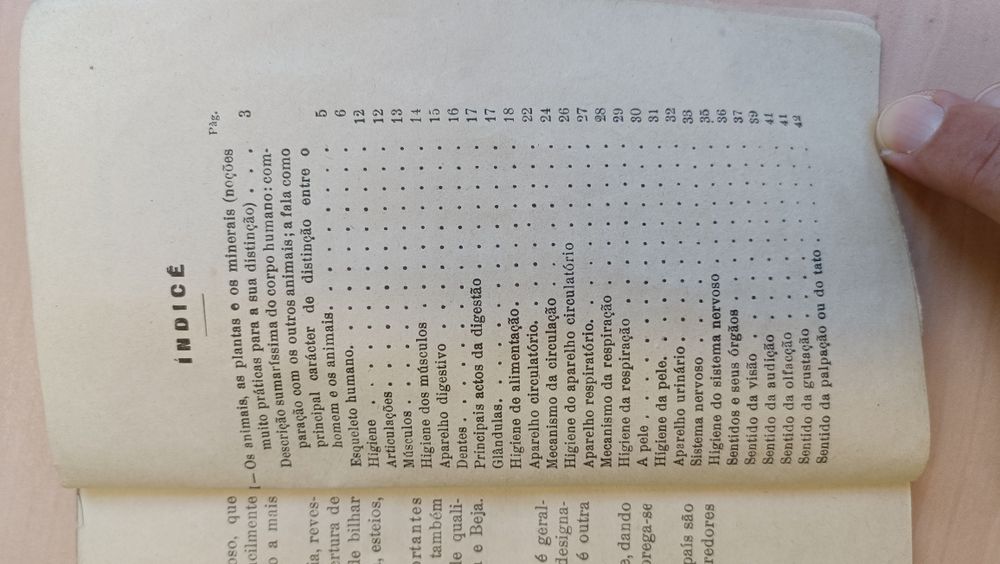 Livro de Ciências Naturais da 4.ª classe de 1944-António Figueirinhas