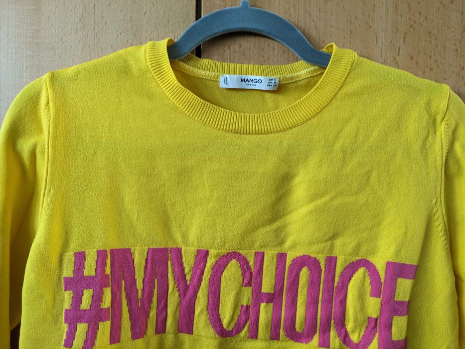 Camisola amarela de malha - Mango