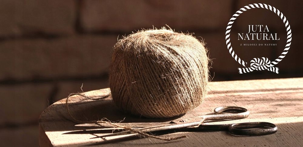 Linka lina jutowa 24 mm, drapak, żeglarska, 50 m