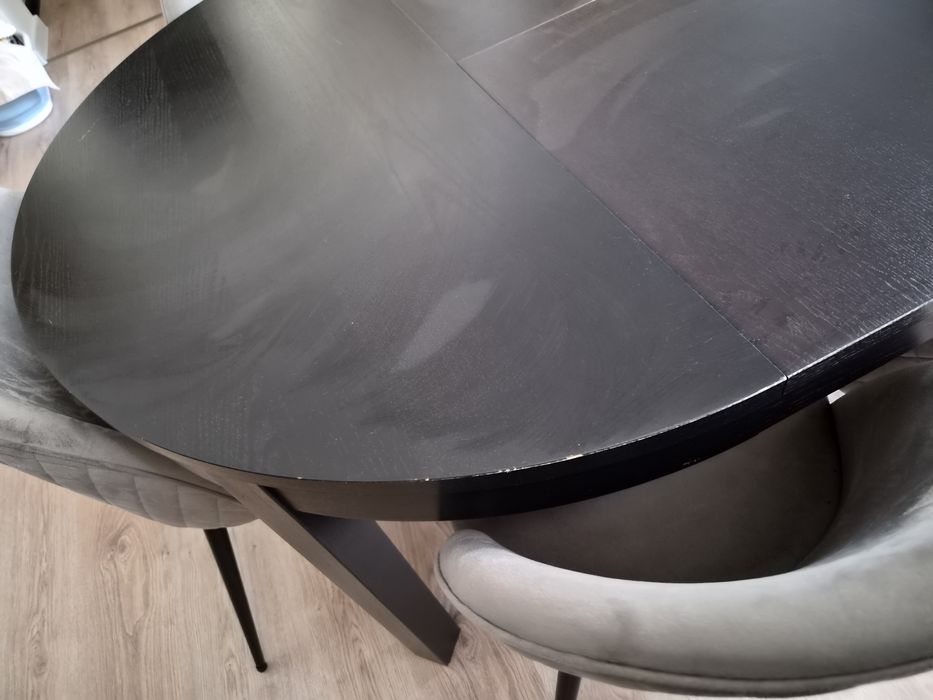 Stół Ikea Bjursta plus 6 krzeseł Jysk