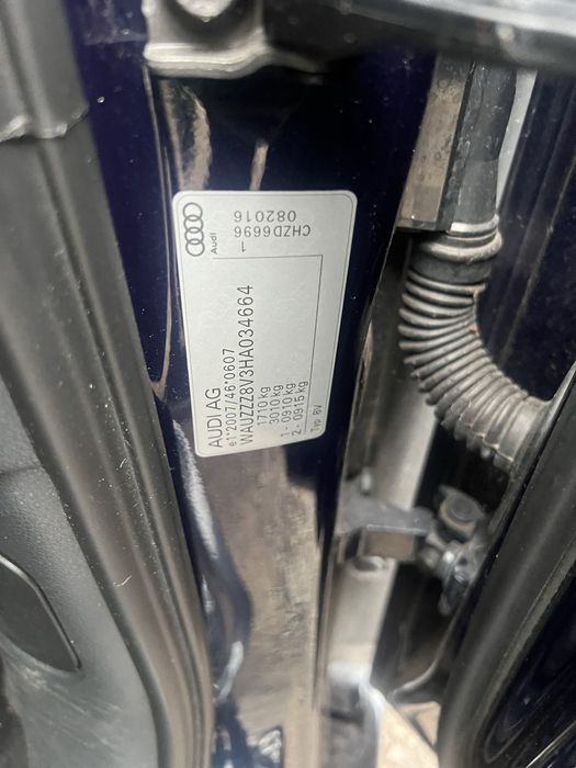 Audi A3 TFSI silnik 1.0 TFSI CHZD 2017r,Anglik z kluczykami