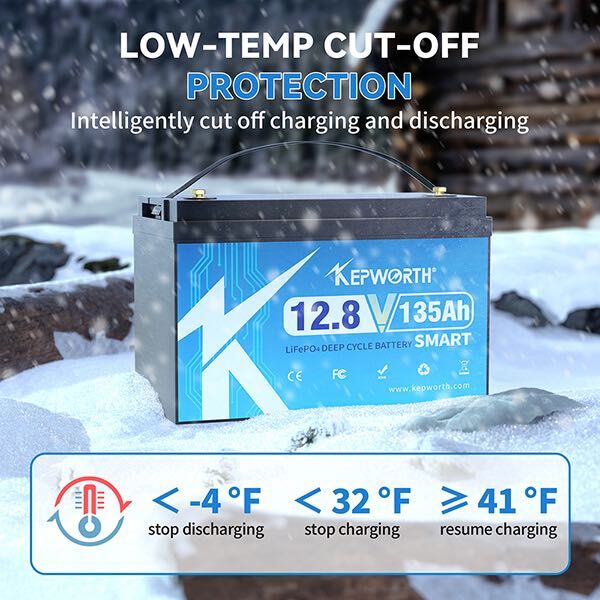 Акумулятор Kepworth LiFePO4 12V/135AH Bluetooth