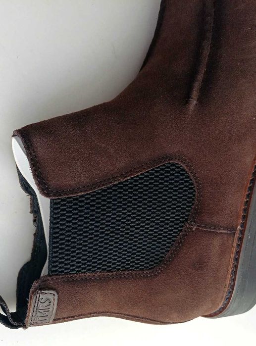 Botki sztyblety z naturalnej skóry Tamaris 41 brązowe czekoladowe