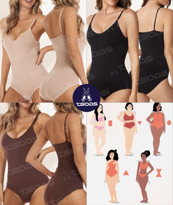 Корегуючий боді Скімс базовый боди жіноча корегуюча білизна стягуюча М