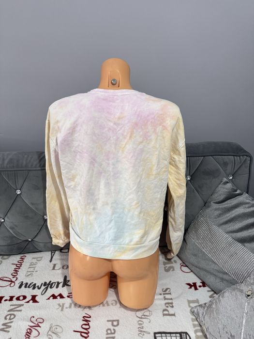 Pastelowa bluza tie-dye PIECES S bawelna 95
