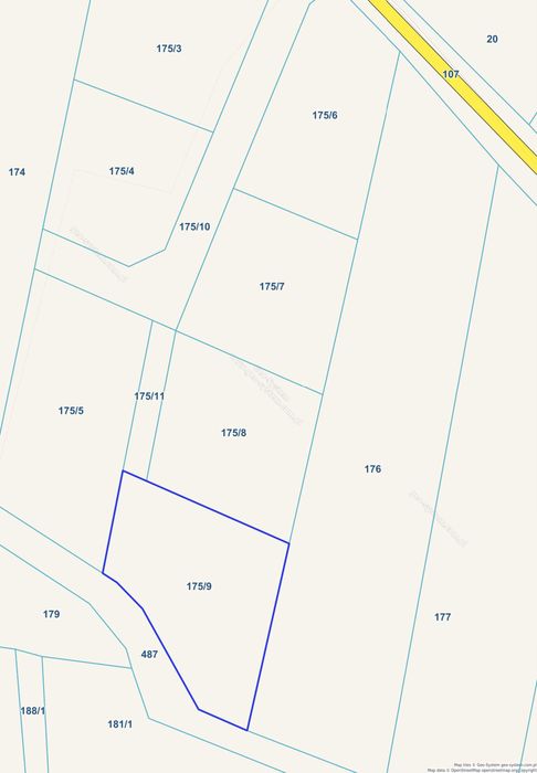 Sprzedam działkę budowlaną nr 175/9 obręb Różana gmina Udanin - Widok 3