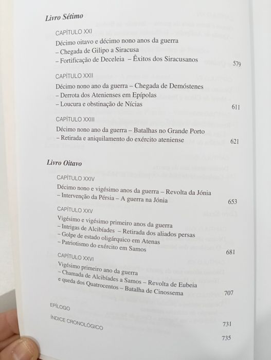 Livro: História da Guerra do Peloponeso