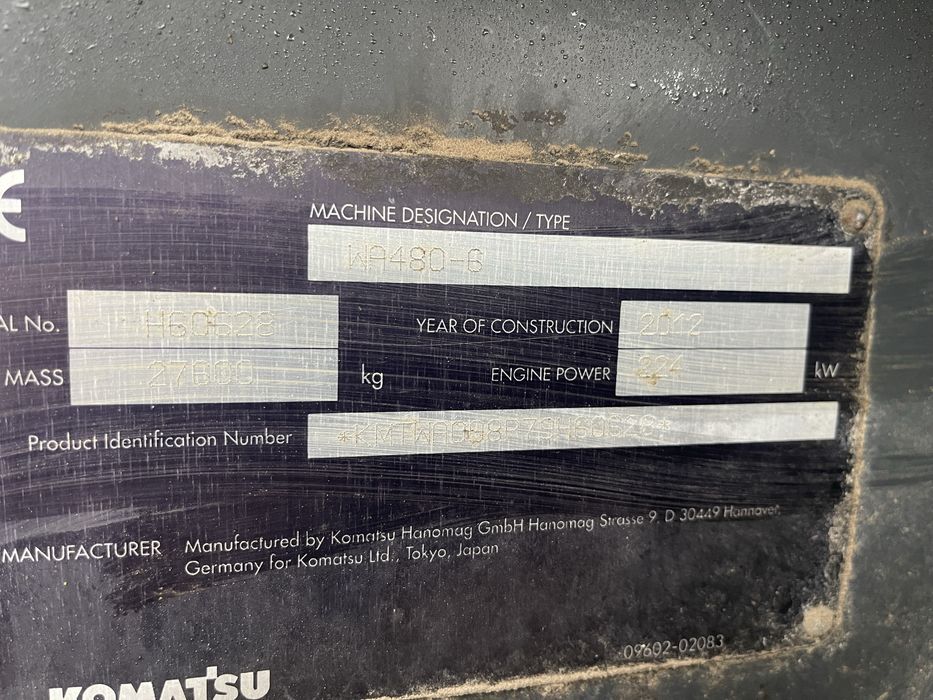 Ładowarka komatsu wa 480-6