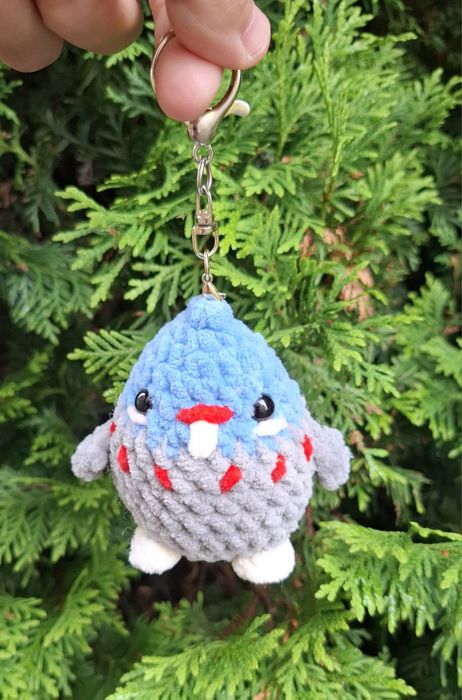 Breloczek brelok ptaszek ptak handmade szydełko papuga