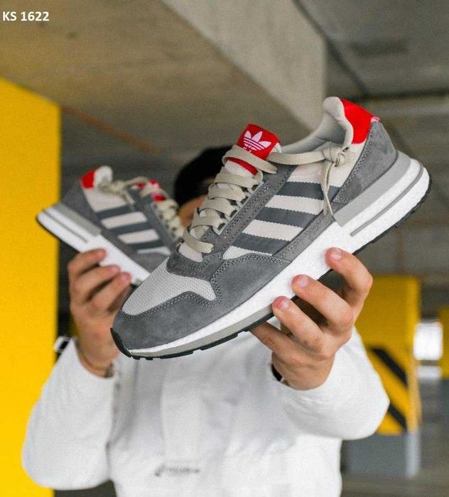 Чоловічі кросівки Adidas ZX 500 RM Commonwealth "Gray" Розміри 40-45