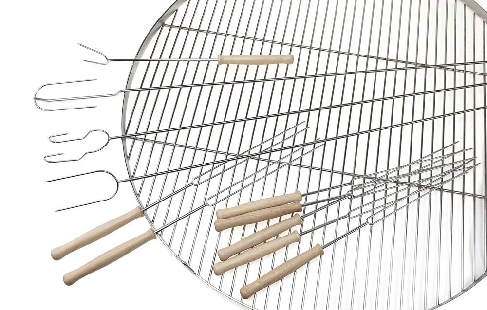 Kije na ognisko do kiełbasek widełki kijki ogniskowe nierdzewne typ WP