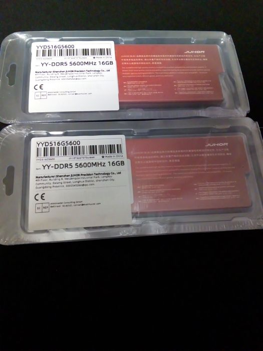 DDR 5 JUHOR 16Gb  5 600 MHz  1шт. новая