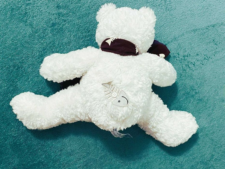 Іграшка м’яка фірмова білий Ведмідь рибалка Bear factory