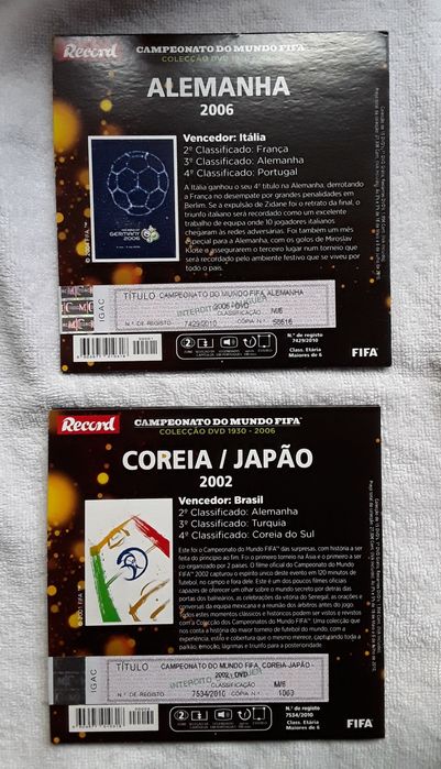 DVD Campeonato do Mundo FIFA - Colecção 1930/2006