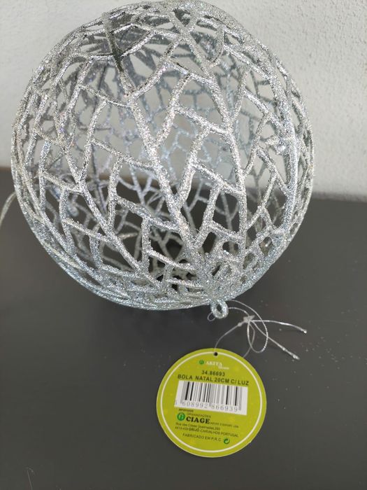 Bola decoração com luzes