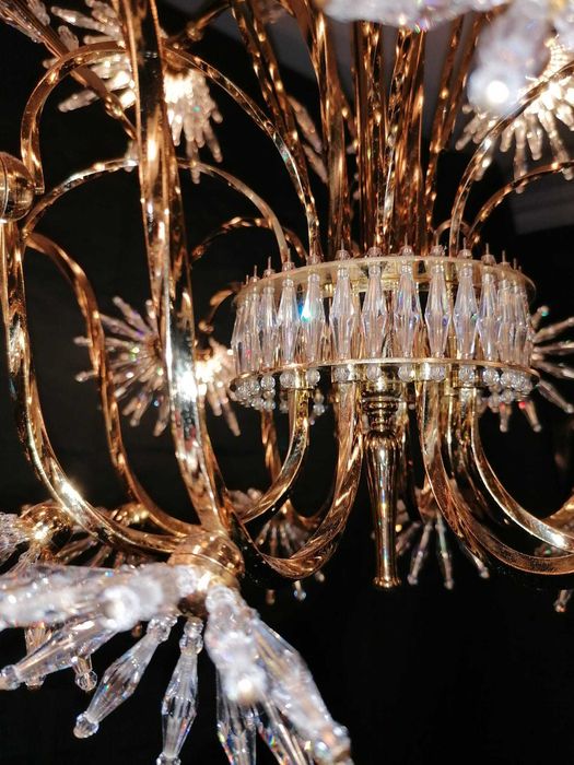 Designerski żyrandol włoski kryształy Swarovski