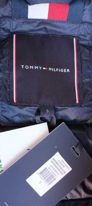 Męska kurtka pikowana Tommy Hilfiger granatowa r. S