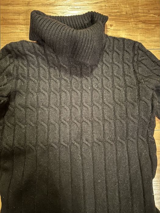 Wełniana długa sukienka ciepła