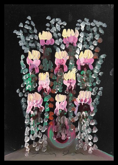 „Kwiaty”, 36×51 cm, Leon Maciej Matschay