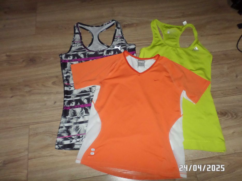 3 damskie koszulki sportowe-S-36-PUMA, NIKE,ADIDAS