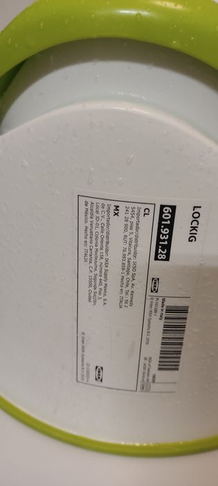 Nocnik Ikea biało zielony