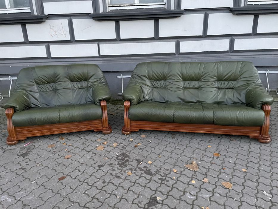 Komplet skórzany możliwy transport