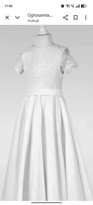 Sprzedam sukienkę komunijna