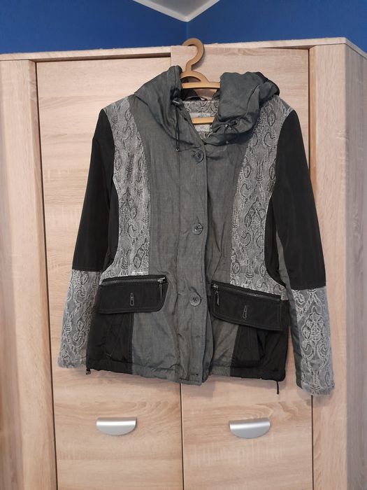 Kurtka zimowa C&A,szaro-czarna