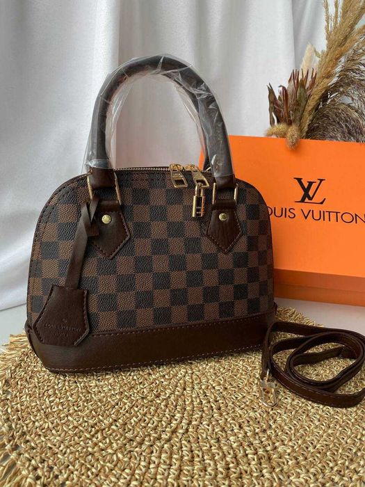 Torba damska na ramie Brazowa Alma damska torebka