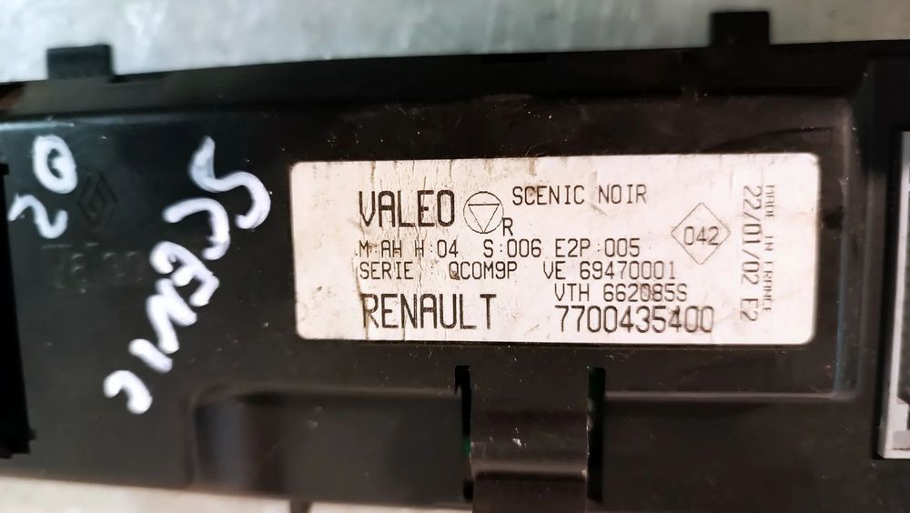 COMANDO REGULADOR SOFAGEM / AC RENAULT SCENIC 99-02 7700435400