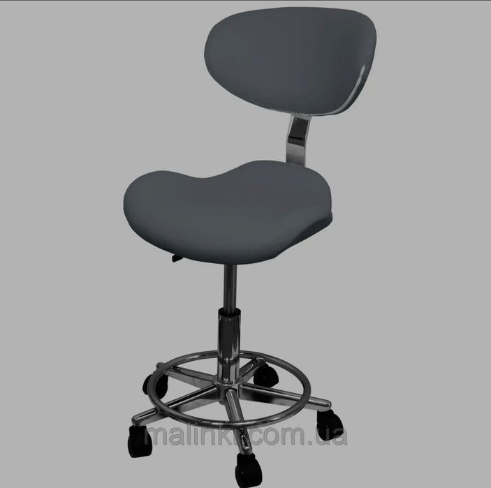 Стілець для майстра, модель 827А, сірий