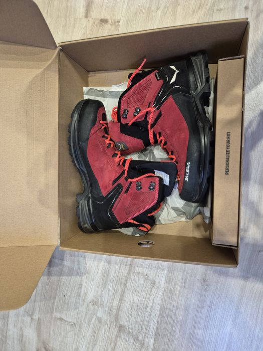 Buty damskie Salewa MTN Trainer 2 Mid GTX - czerwone