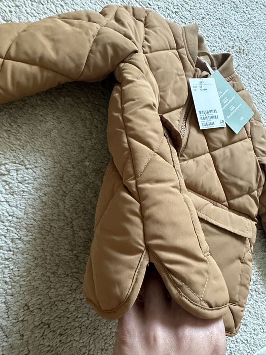 Куртка бомбер нова h&m hm 86 12-18 міс пісочна