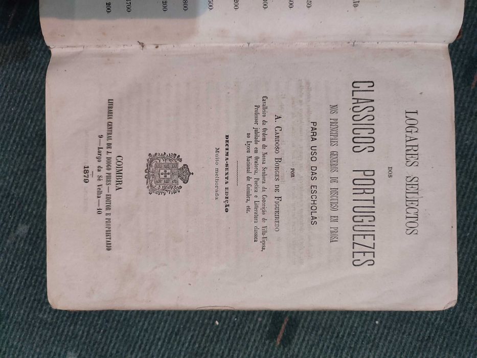 Logares Selectos dos Clássicos Portuguezes - 1879