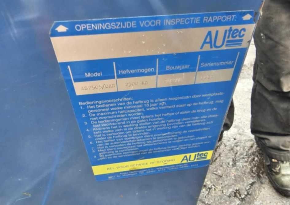 Podnośnik nożycowy podposadzkowy Autec 2500kg