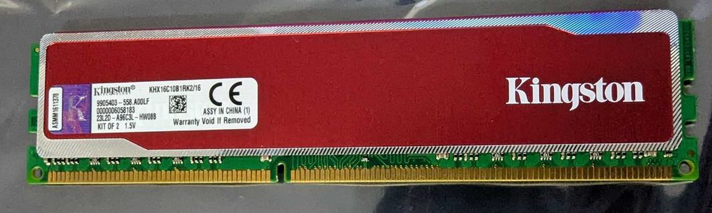 Kingston HyperX Red KHX16C10B1RK2/16 – 16GB (2×8GB) DDR3-1600 CL10