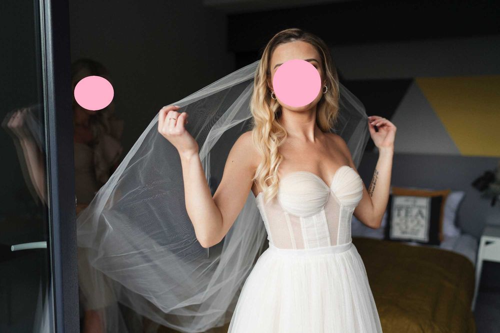 Suknia ślubna Sylwia Kopczyńska, rozmiar 34/36, na wzrost 155 cm