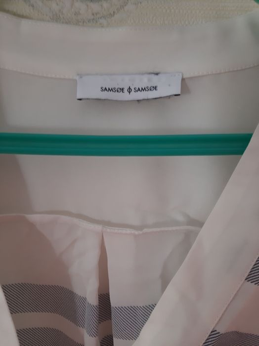 Блузка с длинным рукавом из чистого шёлка Samsoe. ДАНІЯ