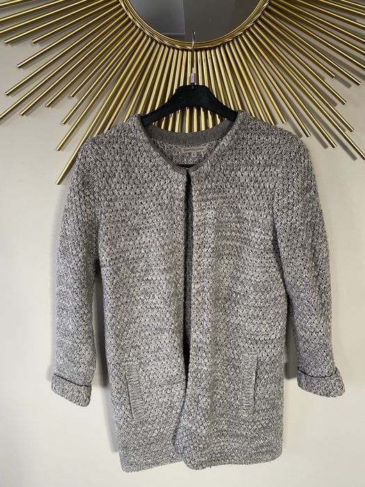 Sweter szary S/M elegancki stan dobry