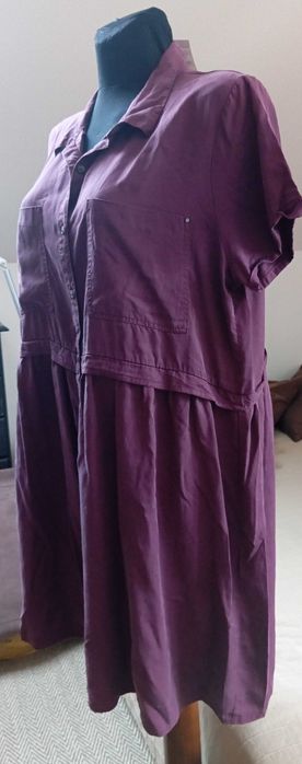 Nowa sukienka INTENSO w kolorze bakłażana -  r.48
