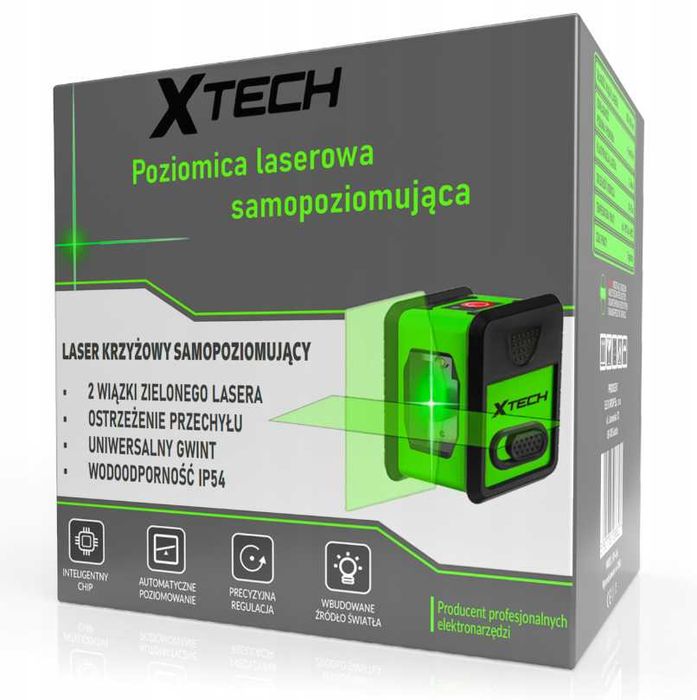 Laser 4D Poziomica 16 Linii Zielona Samopoziomująca SZYBKA WYSYŁKA