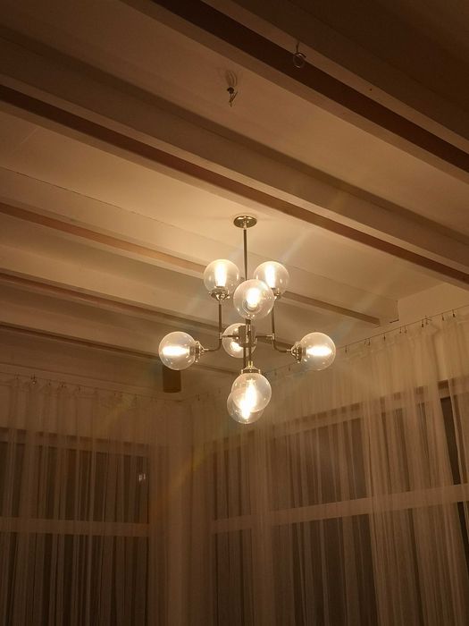 Lampa loftowa złota