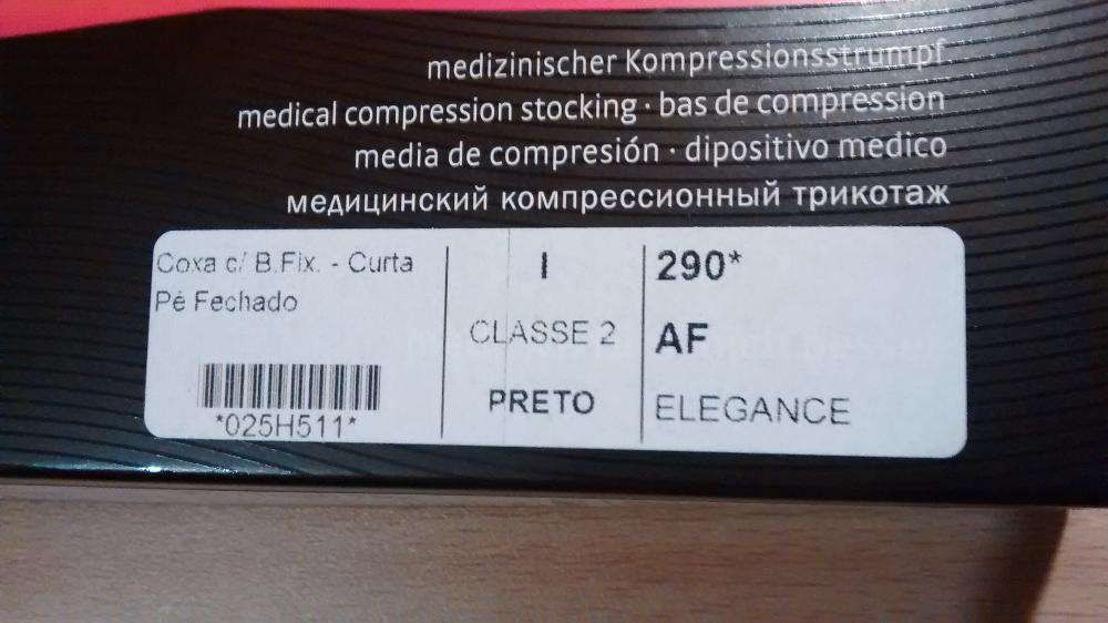 Meias de Compressão Medicinais MEDIVEN ELEGANCE, pretas